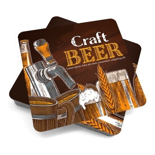 Personalised beer mats