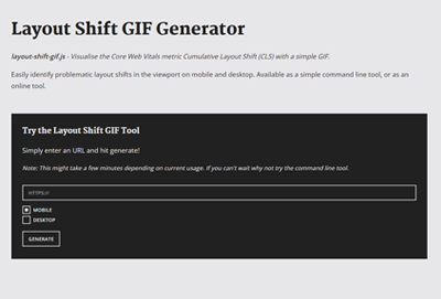 Content Layout Shift Check
