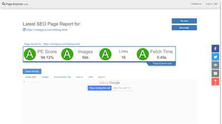Page Explorer (on-site SEO)