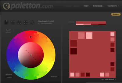 Paletton colour scheme selector