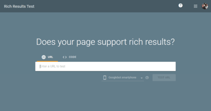 Google Rich Results Test